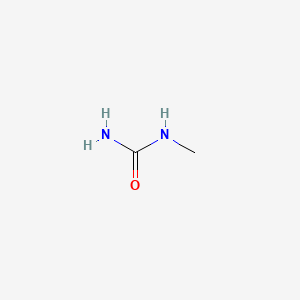 Methylurea structure, CAS 598-50-5