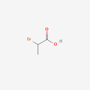 DL-2-Bromopropionic acid structure, CAS 598-72-1