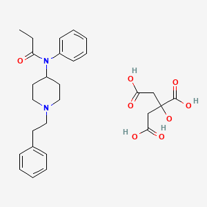Fentanyl citrate structure, CAS 990-73-8