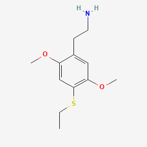 2,5-Dimethoxy-4-(ethylthio)phenethylamine structure, CAS 207740-24-7