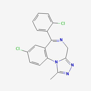 Triazolam structure, CAS 28911-01-5