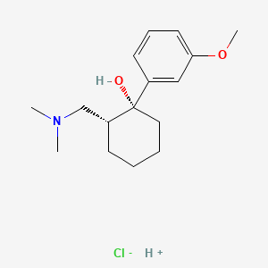 Tramadol hydrochloride structure, CAS 36282-47-0