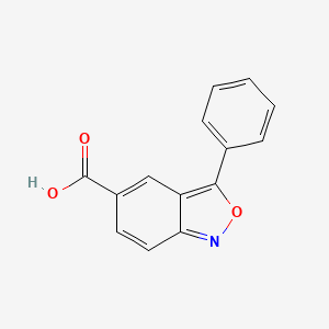 3-Phenylbenzo[c]isoxazole-5-carboxylic acid structure, CAS 39695-71-1