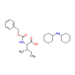 Cbz-L-Isoleucine (dicyclohexylammonium) salt structure, CAS 26699-00-3