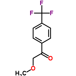 2-Methoxy-1-(4'-trifluoromethyl)phenylethanone structure, CAS 26771-69-7