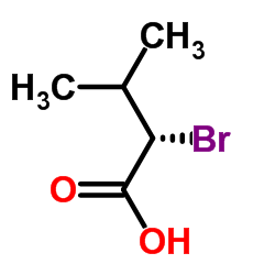 (S)-(-)-2-Bromo-3-methylbutyric acid structure, CAS 26782-75-2