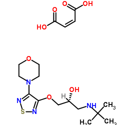 D-Timolol maleate structure, CAS 26839-77-0