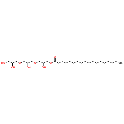 Triglycerol monostearate structure, CAS 26855-43-6