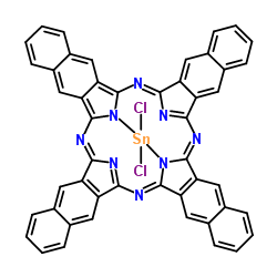 Tin(IV) 2,3-naphthalocyanine dichloride structure, CAS 26857-61-4