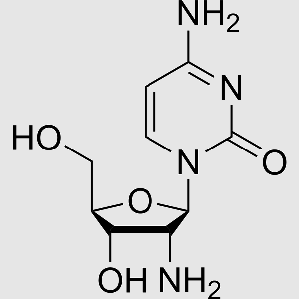 2'-Amino-2'-deoxycytidine structure, CAS 26889-42-9
