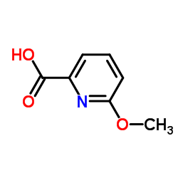 6-Methoxypyridine-2-carboxylic acid structure, CAS 26893-73-2
