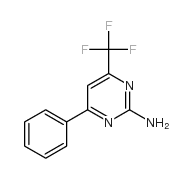 2-Amino-4-phenyl-6-(trifluoromethyl)pyrimidine structure, CAS 26974-09-4