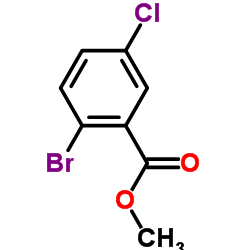 Methyl 2-bromo-5-chlorobenzoate structure, CAS 27007-53-0