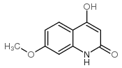 4-Hydroxy-7-methoxy-1H-quinolin-2-one structure, CAS 27037-34-9
