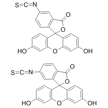 Fluorescein isothiocyanate structure, CAS 27072-45-3