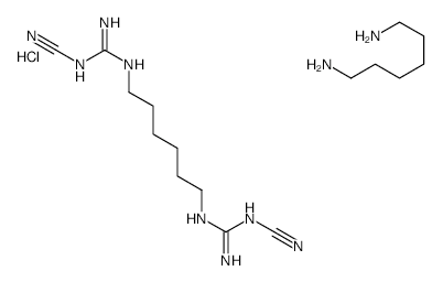 Poly(hexamethylenebicyanoguanide-hexamethylenediamine) hydrochloride structure, CAS 27083-27-8