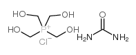Tetrakis(hydroxymethyl)phosphonium chloride urea polymer structure, CAS 27104-30-9