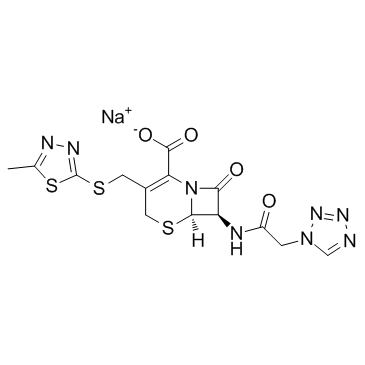 Cefazolin sodium salt structure, CAS 27164-46-1