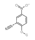 2-Methoxy-5-nitrobenzenediazonium structure, CAS 27165-17-9