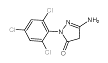 1-(2,4,6-Trichlorophenyl)-3-amino-pyrazolin-5-one structure, CAS 27241-31-2