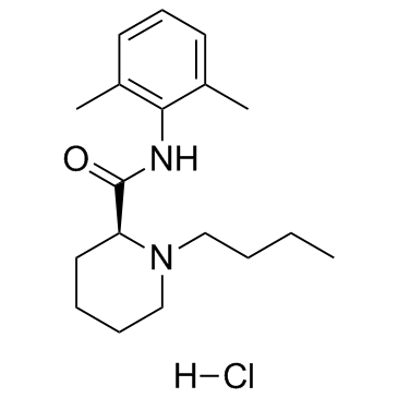 Levobupivacaine hydrochloride structure, CAS 27262-48-2