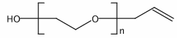 Allyloxypolyethyleneglycol structure, CAS 27274-31-3