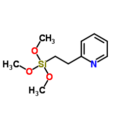 2-(2-Pyridyl)ethyltrimethoxysilane structure, CAS 27326-65-4