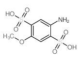 4-Methoxyaniline-2,5-disulfonic acid structure, CAS 27327-48-6