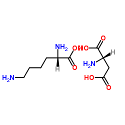 L-Lysine-L-aspartate structure, CAS 27348-32-9