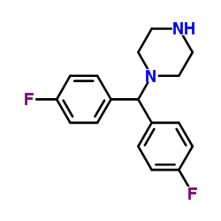 4,4'-Difluorobenzhydrylpiperazine structure, CAS 27469-60-9