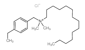Tetradecyldimethyl(ethylbenzyl)ammonium chloride structure, CAS 27479-29-4