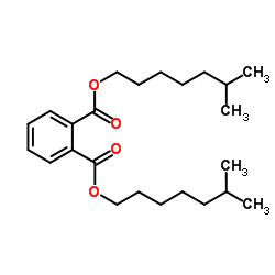 Diisooctyl phthalate structure, CAS 27554-26-3