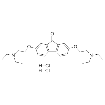 Tilorone dihydrochloride structure, CAS 27591-69-1