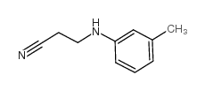 3-[(3-Methylphenyl)amino]propanenitrile structure, CAS 27618-25-3