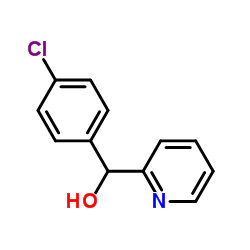4-Chlorophenyl-2-pyridinylmethanol structure, CAS 27652-89-7