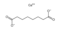 Octanedioic acid calcium salt (1:1) structure, CAS 27796-71-0