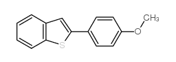 2-(4-Methoxyphenyl)benzothiophene structure, CAS 27884-09-9