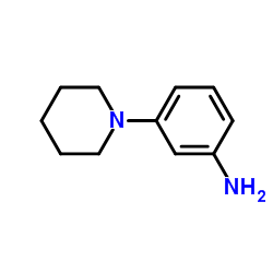 3-Piperidin-1-ylaniline structure, CAS 27969-75-1