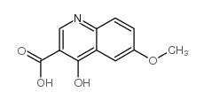 4-Hydroxy-6-methoxyquinoline-3-carboxylic acid structure, CAS 28027-16-9