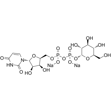 Uridine 5'-diphosphoglucose disodium salt structure, CAS 28053-08-9