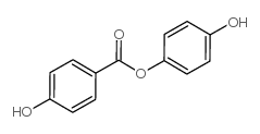 4-Hydroxyphenyl 4-hydroxybenzoate structure, CAS 28084-48-2
