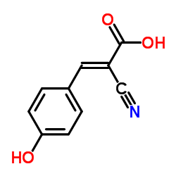 alpha-Cyano-4-hydroxycinnamic acid structure, CAS 28166-41-8