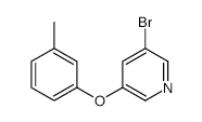 3-Bromo-5-(3-methylphenoxy)pyridine structure, CAS 28231-75-6