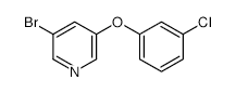 3-Bromo-5-(3-chlorophenoxy)pyridine structure, CAS 28232-65-7