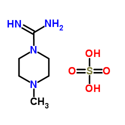 4-Methylpiperazine-1-carboxamidine hemisulfate structure, CAS 28457-20-7