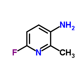 3-Amino-6-fluoro-2-methylpyridine structure, CAS 28489-47-6