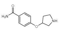 4-(Pyrrolidin-3-yloxy)benzamide structure, CAS 28490-66-6