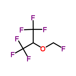 Sevoflurane structure, CAS 28523-86-6