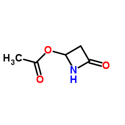 4-Acetoxy-2-azetidinone structure, CAS 28562-53-0