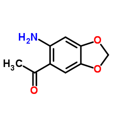 6-Amino-3,4-methylenedioxyacetophenone structure, CAS 28657-75-2